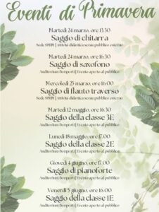 eventi di primavera